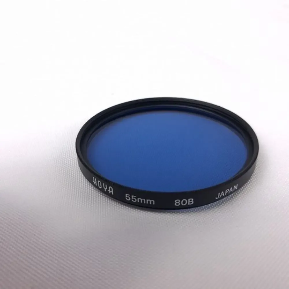 HOYA 55mm 80B Blue Color Correction Filter for Camera Lens JAPAN